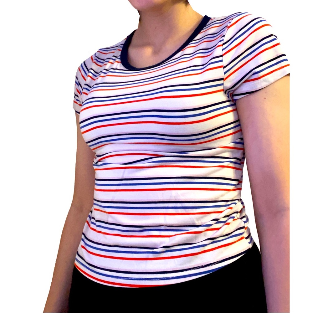Stretchy Multicolor Striped Wild Fable Tee Shirt